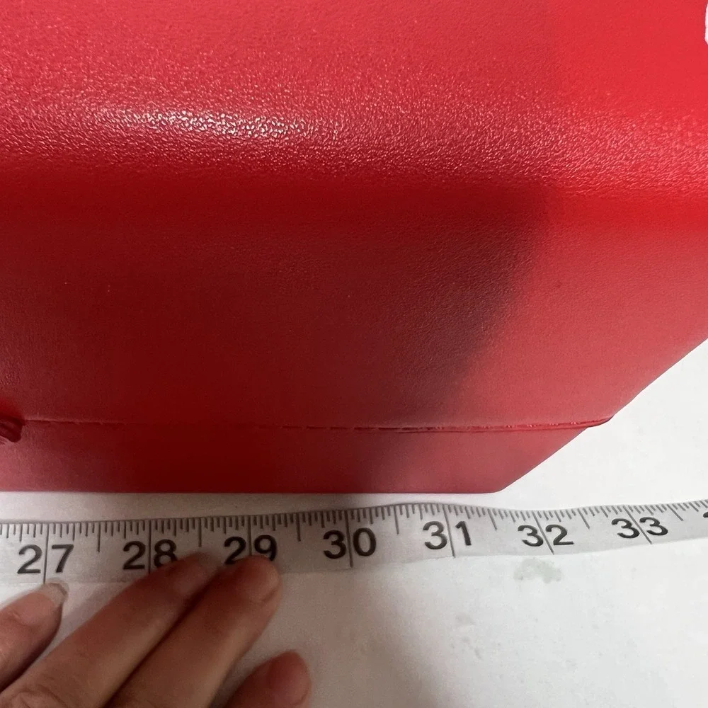 Red‎ White Novelty Takeout Box Shoulder Bag Chain Strap Printed 'Thank You'